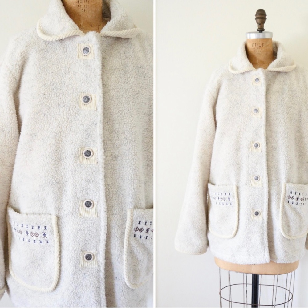 Vintage teddy Sherpa coat